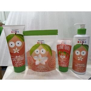 Bolero Kids Bath Set 5pc – Peaches, Sweet Vanilla | Fizzers, Wash & Soap Gift!